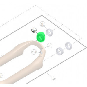 ????????? ?????????? ?????? SR Suntour for 32mm hybrid bushings (SF17-SF21 XCM32, NVX32, NX1-32, SF23 X1-Air) (FEG395-10)