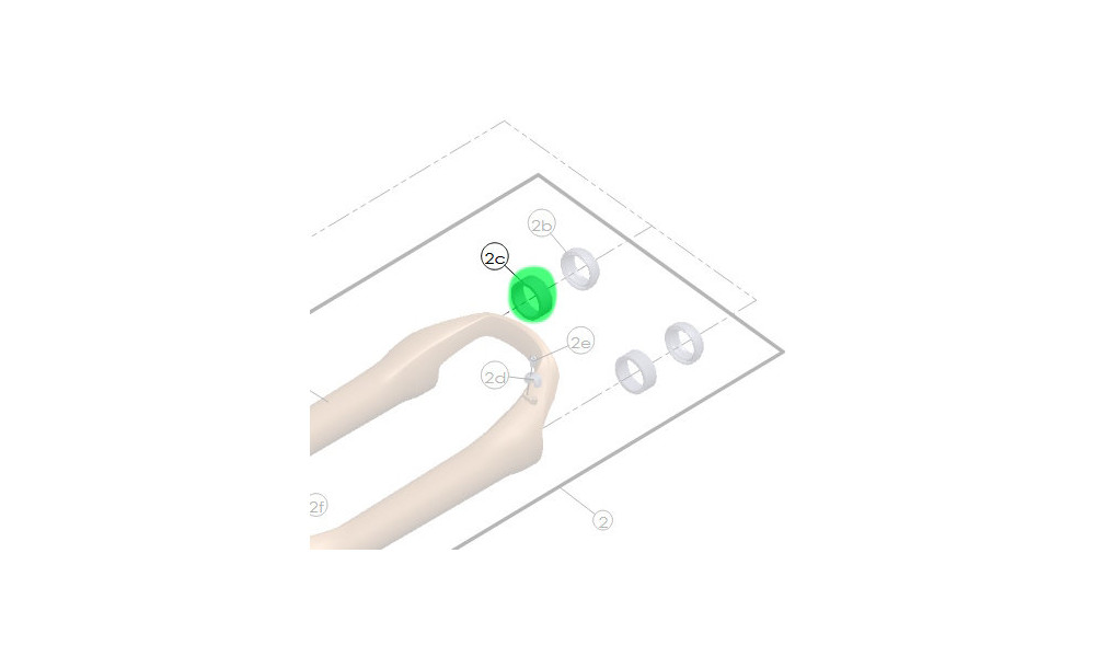 Прокладка скользящей втулки SR Suntour for 32mm hybrid bushings (SF17-SF21 XCM32, NVX32, NX1-32, SF23 X - 1