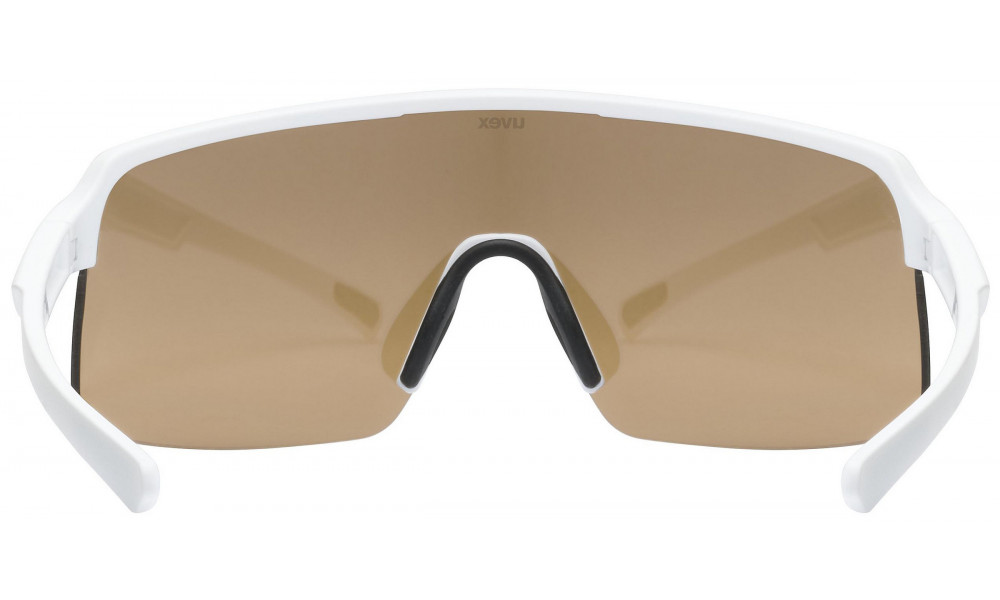 Glasses Uvex dyrt white matt / mirror gold - 4
