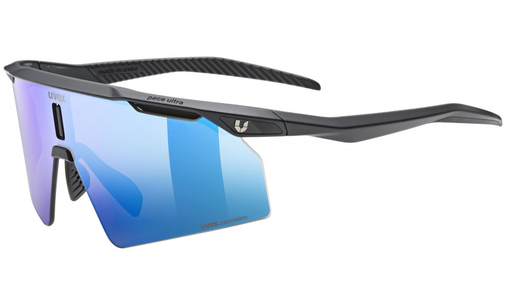 Glasses uvex ultimate pace ultra CV black matt / mirror blue - 1