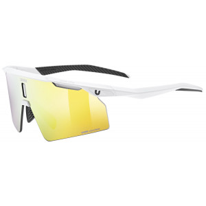 Glasses uvex ultimate pace ultra CV white matt / mirror yellow