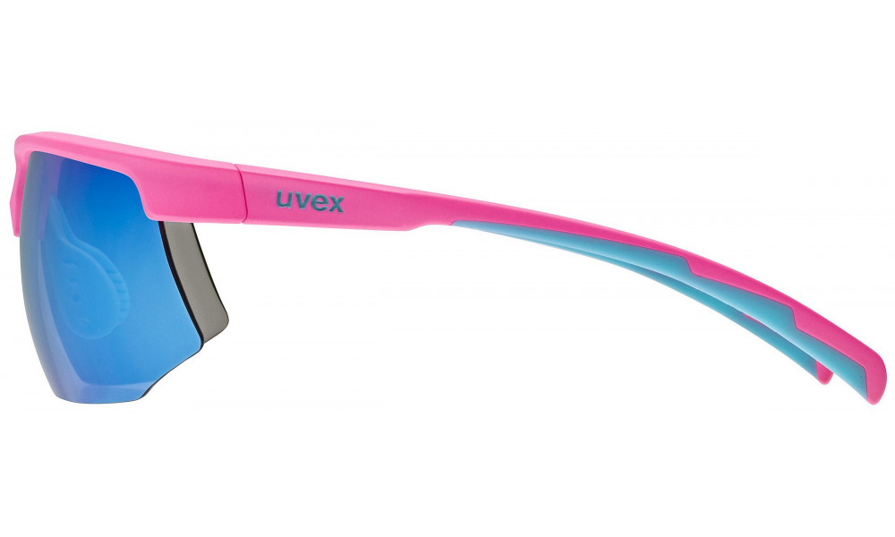 Glasses uvex aerios s pink matt / mirror blue - 2