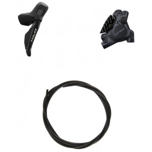 Дисковые гидравлические тормоза задниe Shimano GRX Di2 ST-RX715 (R) + BR-RX410 (R) J-kit 1x12-