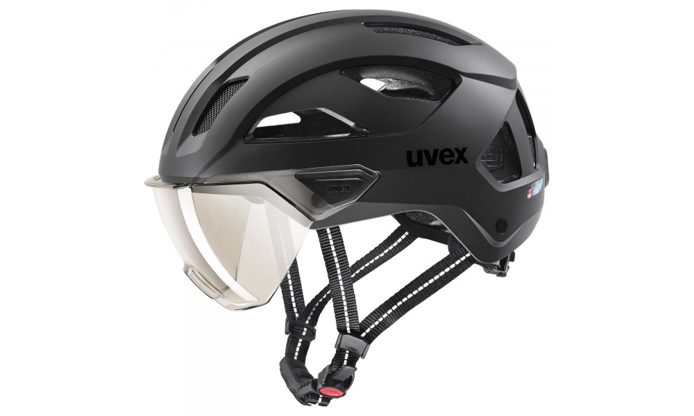 Шлем Uvex stride visor black matt - 1
