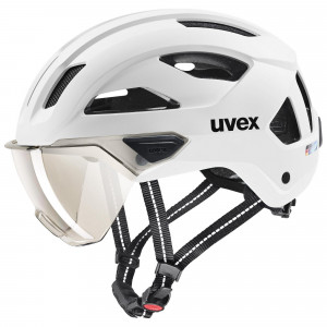 Helmet Uvex stride visor white matt