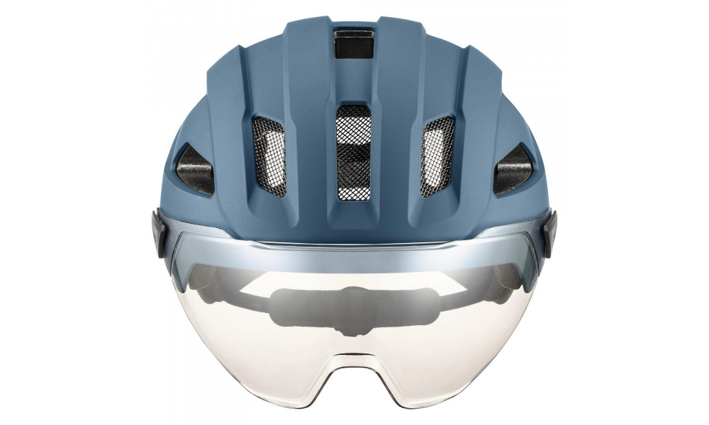 Шлем Uvex stride visor stone blue matt - 3