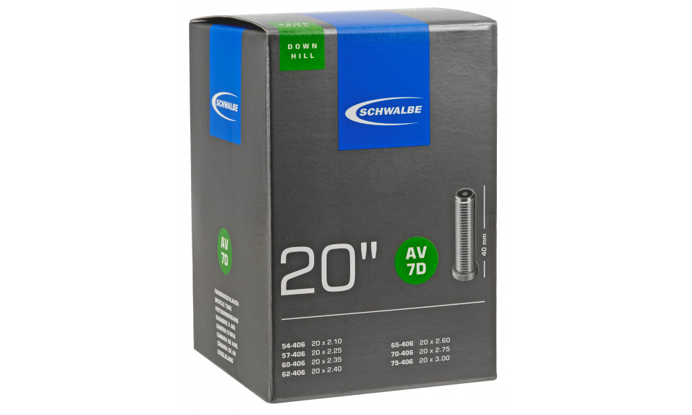 Камера 20" Schwalbe AV7D (54/75-406) - 2