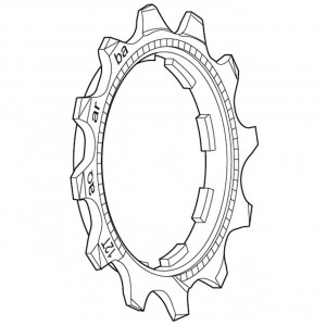 Sprocket Shimano DEORE XT CS-M760 9-speed 12T