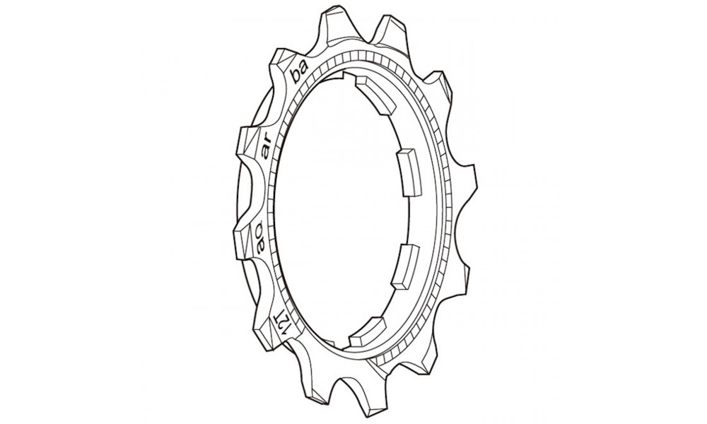 Звездочка Shimano DEORE XT CS-M760 9-speed 12T 