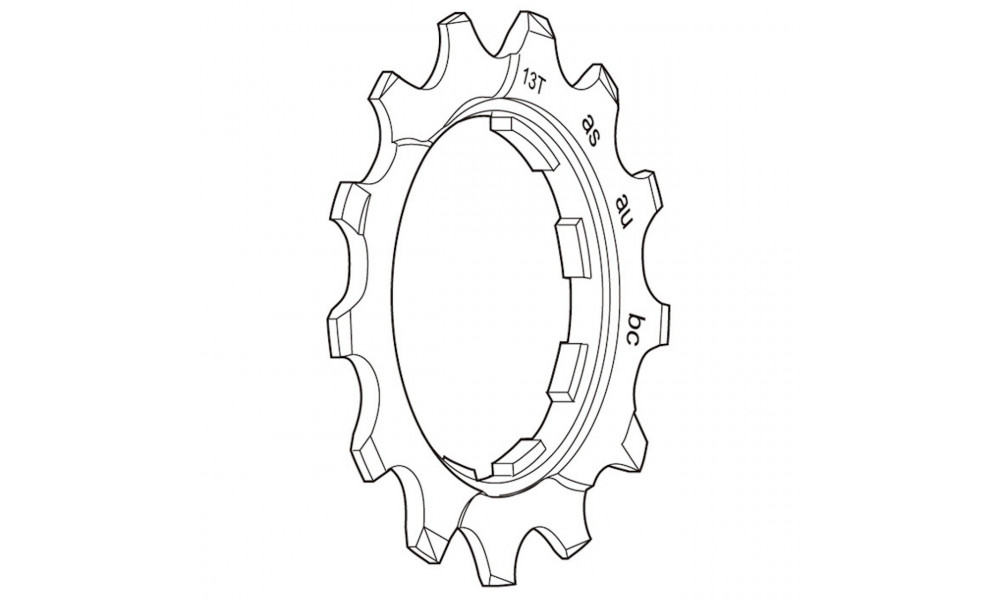 Звездочка Shimano DEORE XT CS-M760 9-speed 13T 
