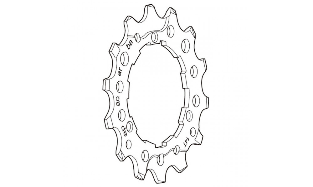 Sprocket Shimano DEORE XT CS-M760 9-speed 14T 