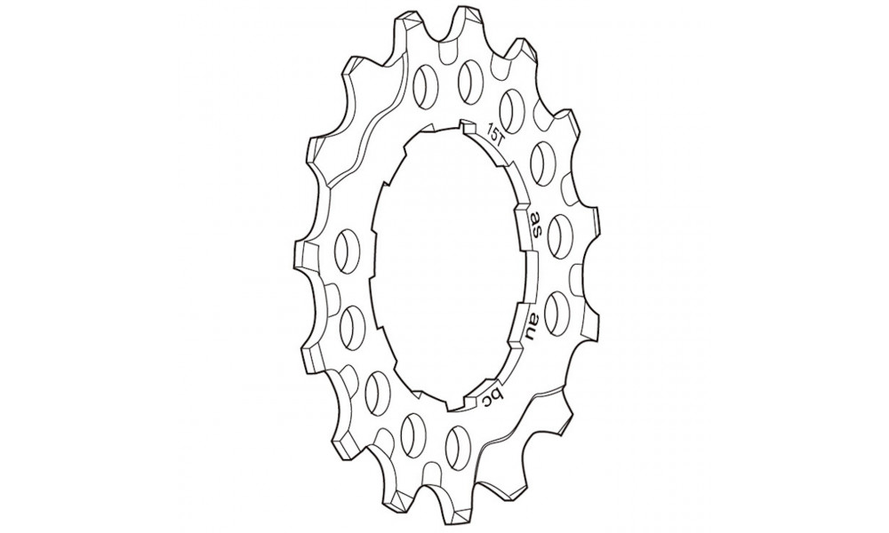 Звездочка Shimano DEORE XT CS-M760 9-speed 15T 