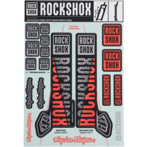 Наклейка на вилку Rockshox Troy Lee Design