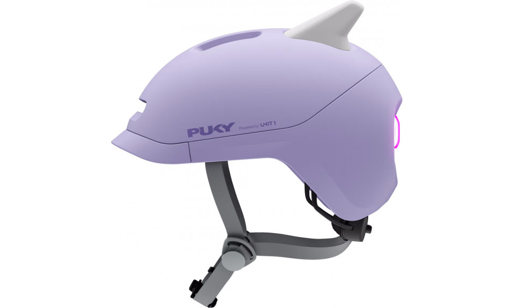 Helmet PUKY Sparky Junior + lamp violet - 4