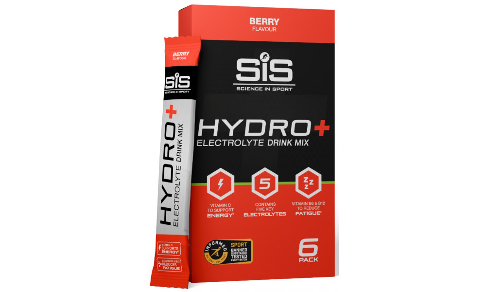 Energy powder SiS GO Hydro+ Berry 6x4.5g - 1