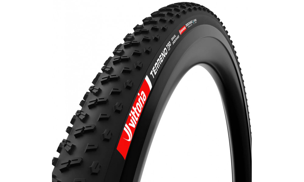 Tire 28" Vittoria Terreno T90 Mud G2.0 TLR Fold 700x38c / 40-622 Gravel Endurance black - 1