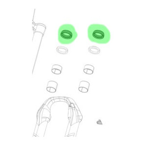 Запчасть ремонта вилки Rockshox bottomless token 35mm (3 шт.)