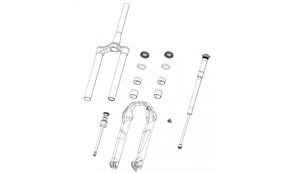Fork service part Rockshox lower leg SID SL C1 Ultimate blue 