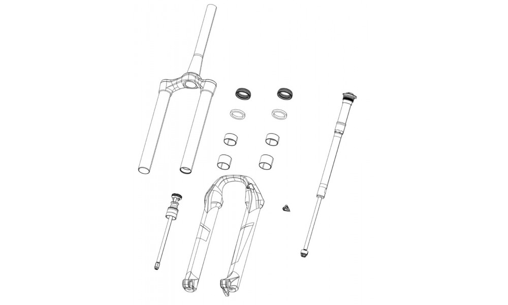 Запчасть ремонта вилки Rockshox crown/steerer/upper (CSU) SID DebonAir 29" 51mm offset 80-100mm 