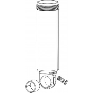 Rear shock service kit Rockshox damper body Monarch IFP 203x57mm 2014+