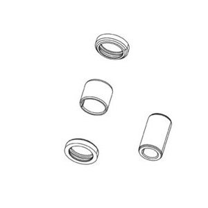 Комплект ремонта заднего амортизатора Rockshox mounting hardware 1/2" 8x50mm