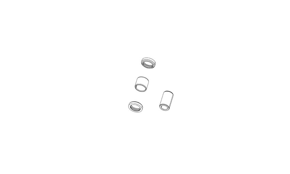 Rear shock service kit Rockshox mounting hardware 1/2" 8x50mm 