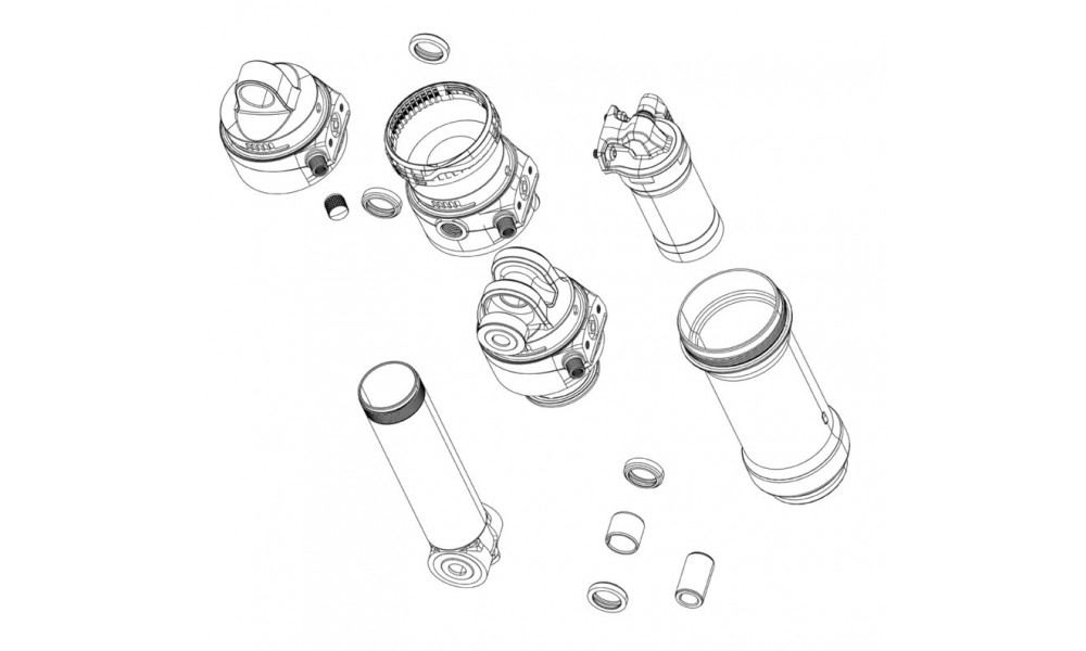 ???????? ??????? ??????? ???????????? Rockshox damper shaft assembly Super Deluxe RC/RCT/RTR RC3/R A2 67.575mm A1 