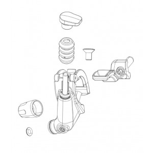 Запчасть ремонта подседельного штыря Rockshox hose barb Connectamajig Reverb
