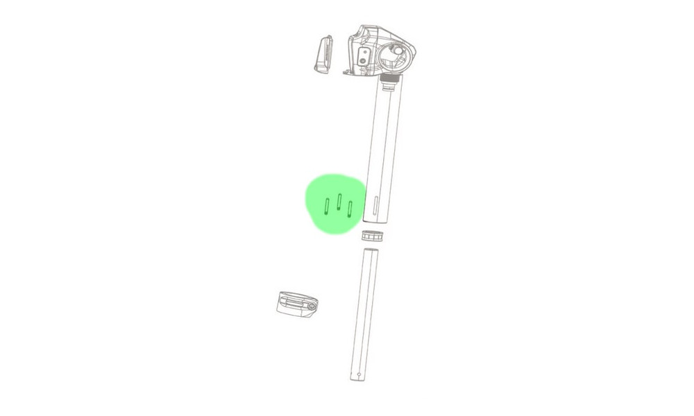 Ремонтный комплект подседельного штыря Rockshox brass key Reverb A1/B1/Reverb AXS 2020+ Size  