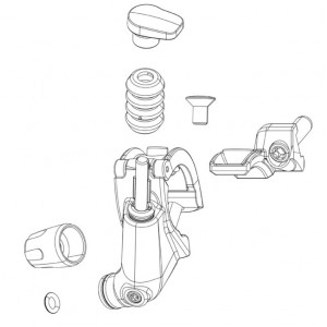 ????????? ???????? ????????????? ????? Rockshox button Remote Reverb left