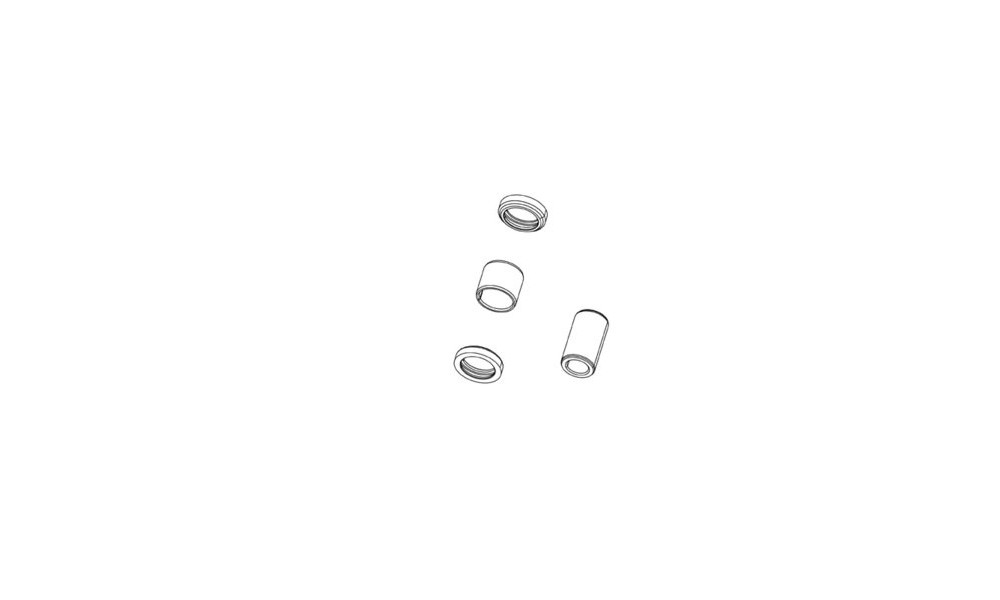 Комплект ремонта заднего амортизатора Rockshox mounting hardware 1/2" 8x50mm 