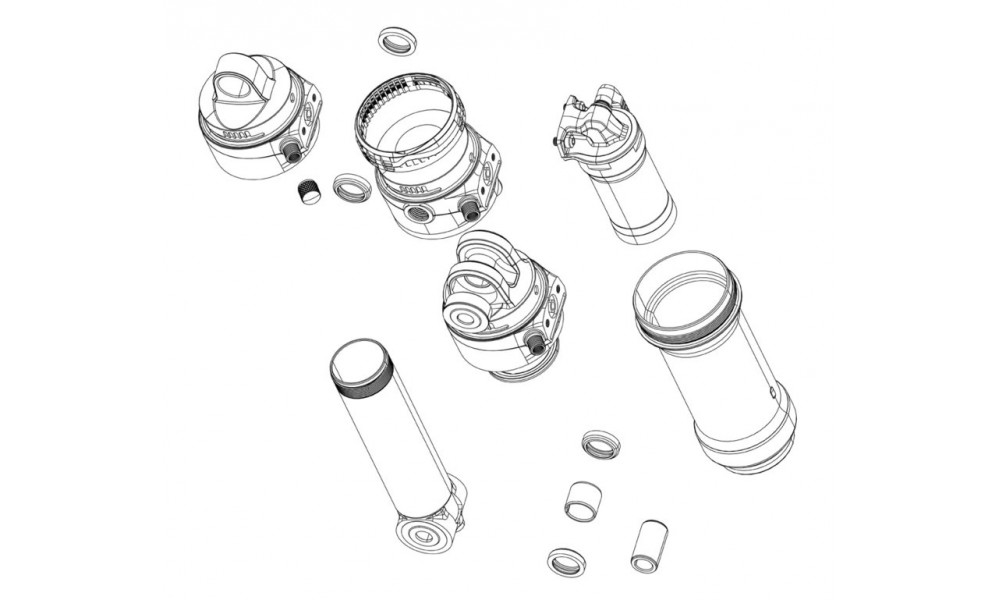 Запчасть ремонта заднего амортизатора Rockshox eyelet SID Luxe A2 Standart 