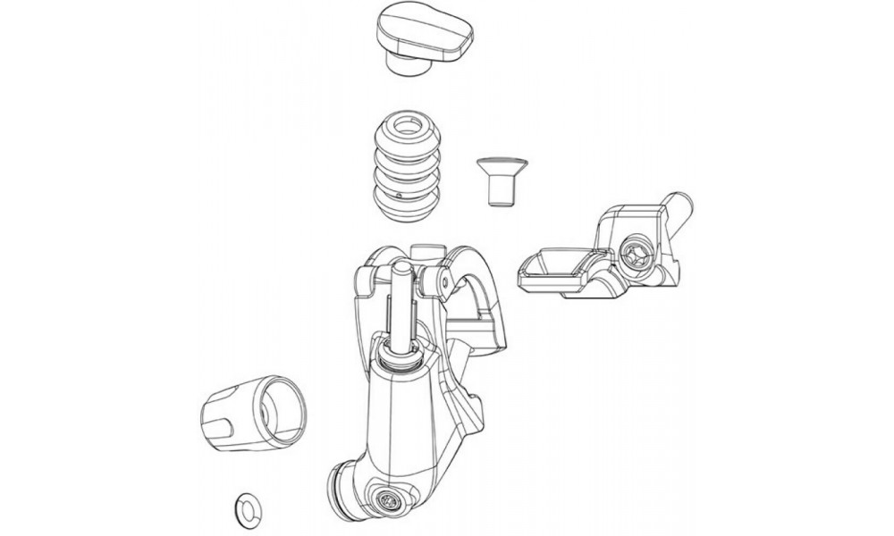 Комплект ремонта заднего амортизатора Rockshox hydraulic hose XLoc Sprint 1250mm Monarch XX 