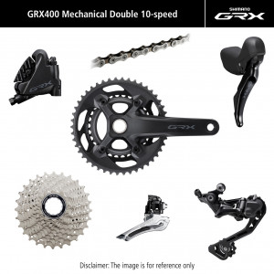 Комплект деталей групповой трансмиссии Shimano GRX 400 172.5mm 10-speed 46x30T