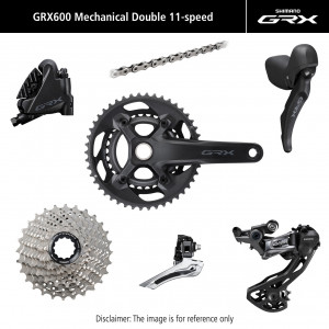Groupset Shimano GRX 600 172.5mm 11-speed 46x30T