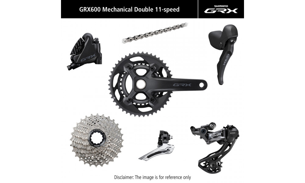 Комплект деталей групповой трансмиссии Shimano GRX 600 172.5mm 11-speed 46x30T 