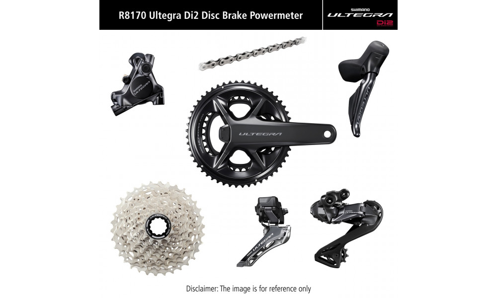 Groupset Shimano ULTEGRA Di2 R8170P Disc brakes 170mm 50x34T 