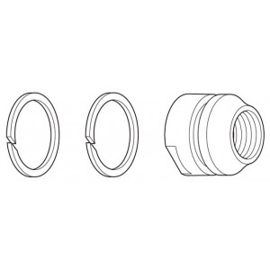 Rear hub cone Shimano FH-M452 left