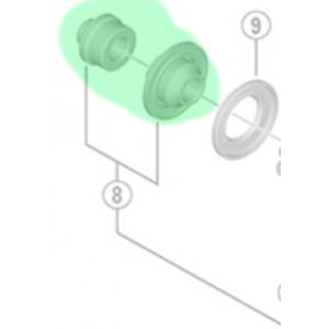 Конус и гайка втулки Shimano FH-R7000 left hand