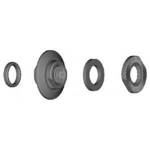 Конус, шайба и гайка втулки Shimano HB-M435/495 left hand