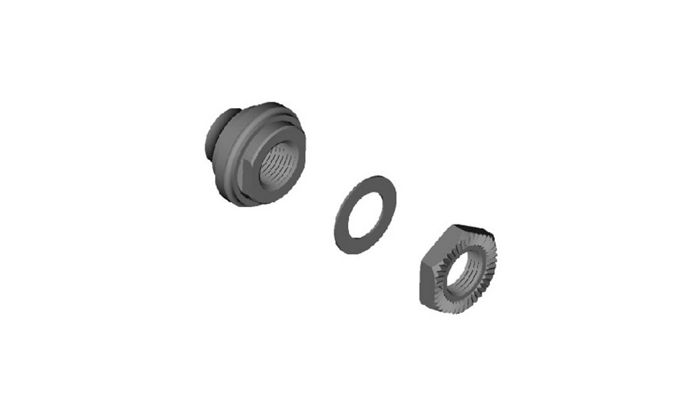Lock nut unit Shimano WH-RS10-R right hand 
