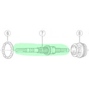 Rear hub axle unit Shimano SG-3C40