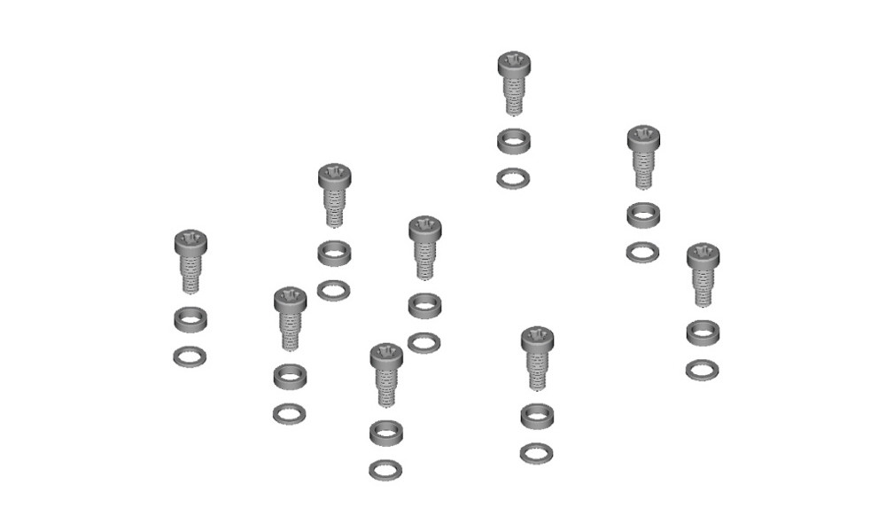 Pedal pins and spacers Shimano PD-GR500 (9 pcs.) 