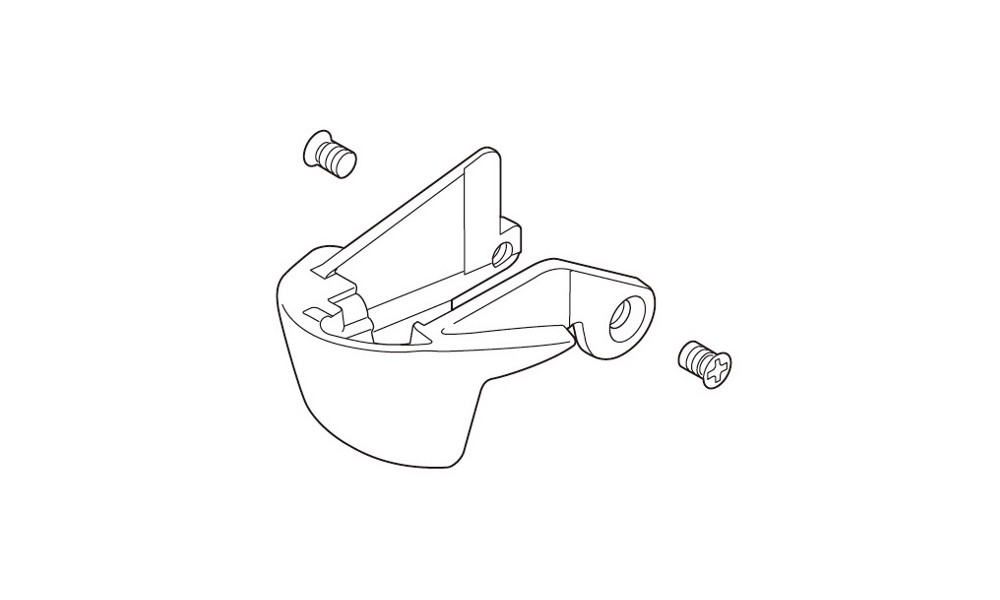Name plate Shimano 105 ST-5700 right with fixing screw 