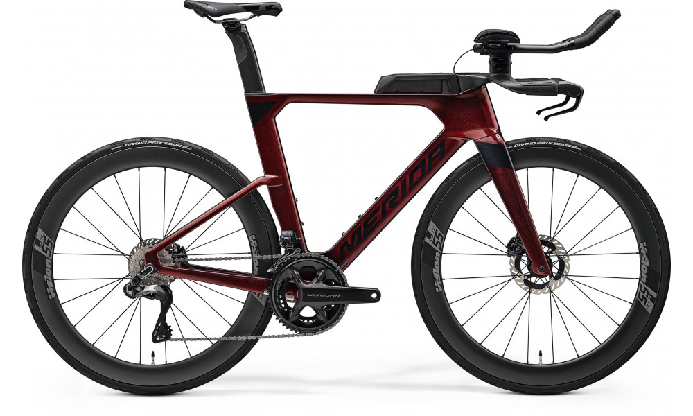 Bicycle Merida Time Warp TRI Limited IV1-FRM burgundy red(black) 