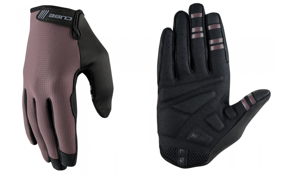 Gloves Cube NF Ergonomics Gel Long burgundy 