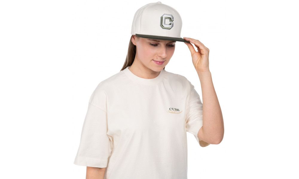 Шапка Cube The Embossed C beige'n'olive - 4