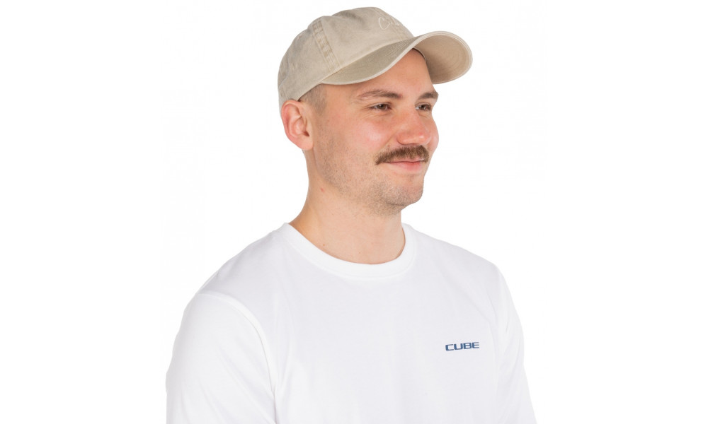 Шапка Cube 6 Panel Washed beige - 2