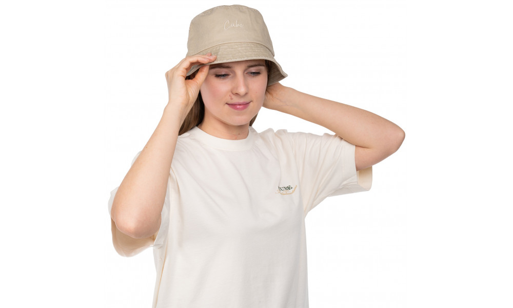 Шляпа Cube Bucket washed beige - 4