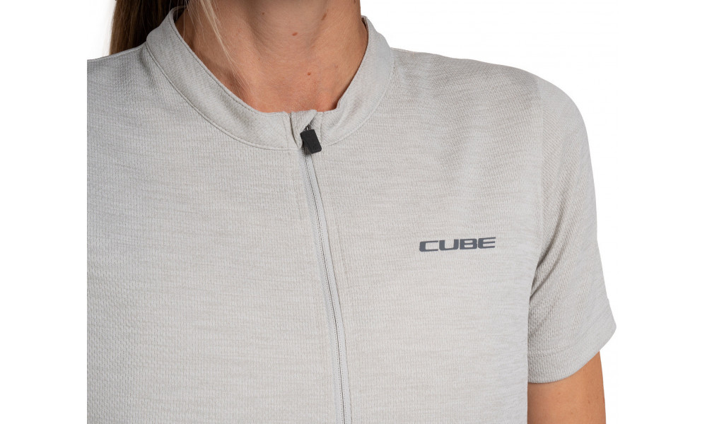 Cycling jersey Cube Gravel WS Full Zip Cargo S/S blue - 4